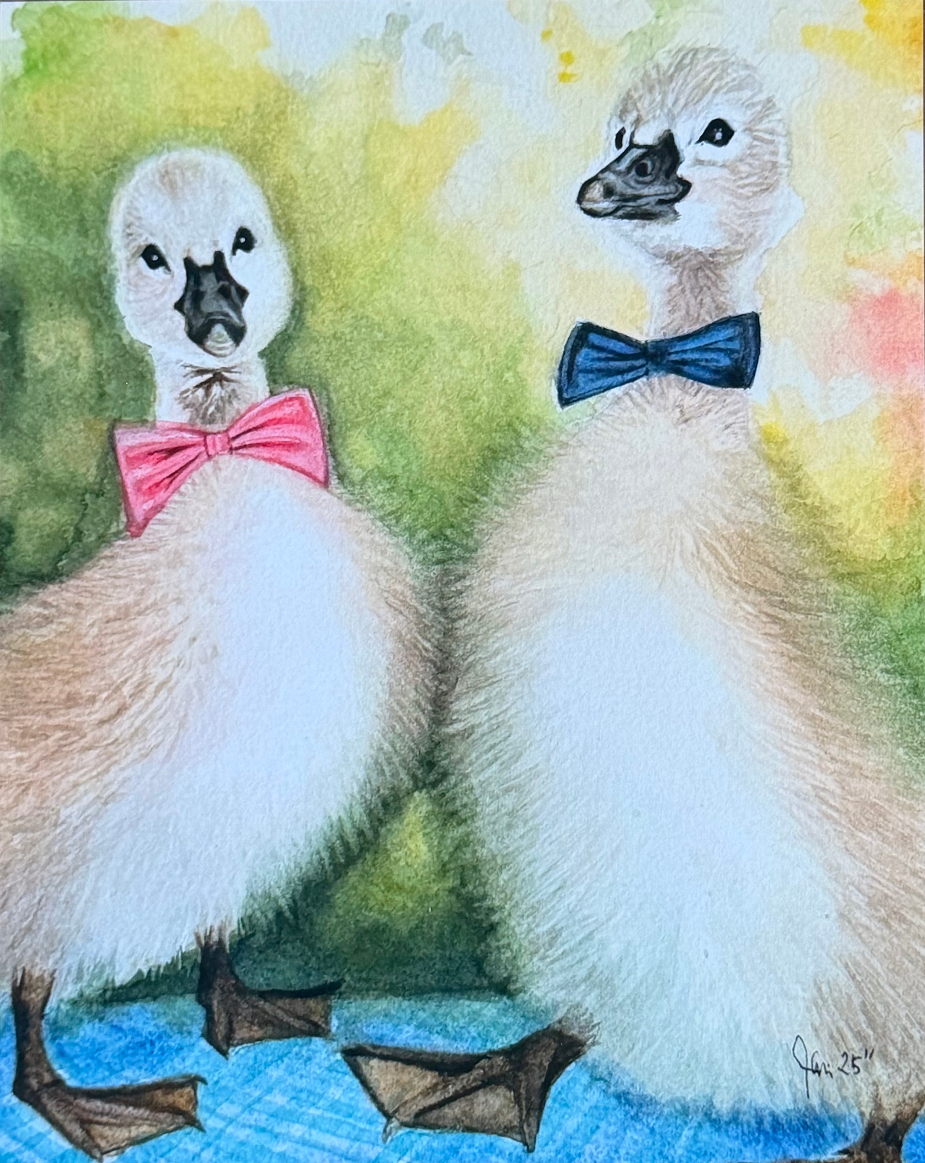 Painting of Pip & Nine 10x8 copy (Copy)